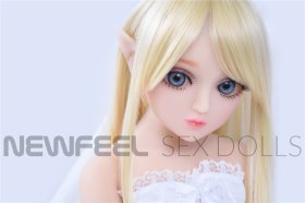 AXBDOLL 65cm A04E#エルフの耳アニメセックス人形 平らな胸